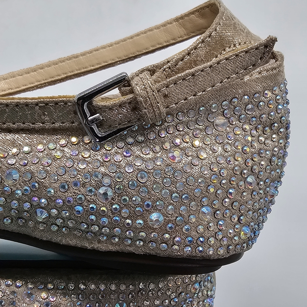 Betsey Johnso SB Joy Bling Weddin Prom Ballet Flats 6.5 - Picture 9 of 14